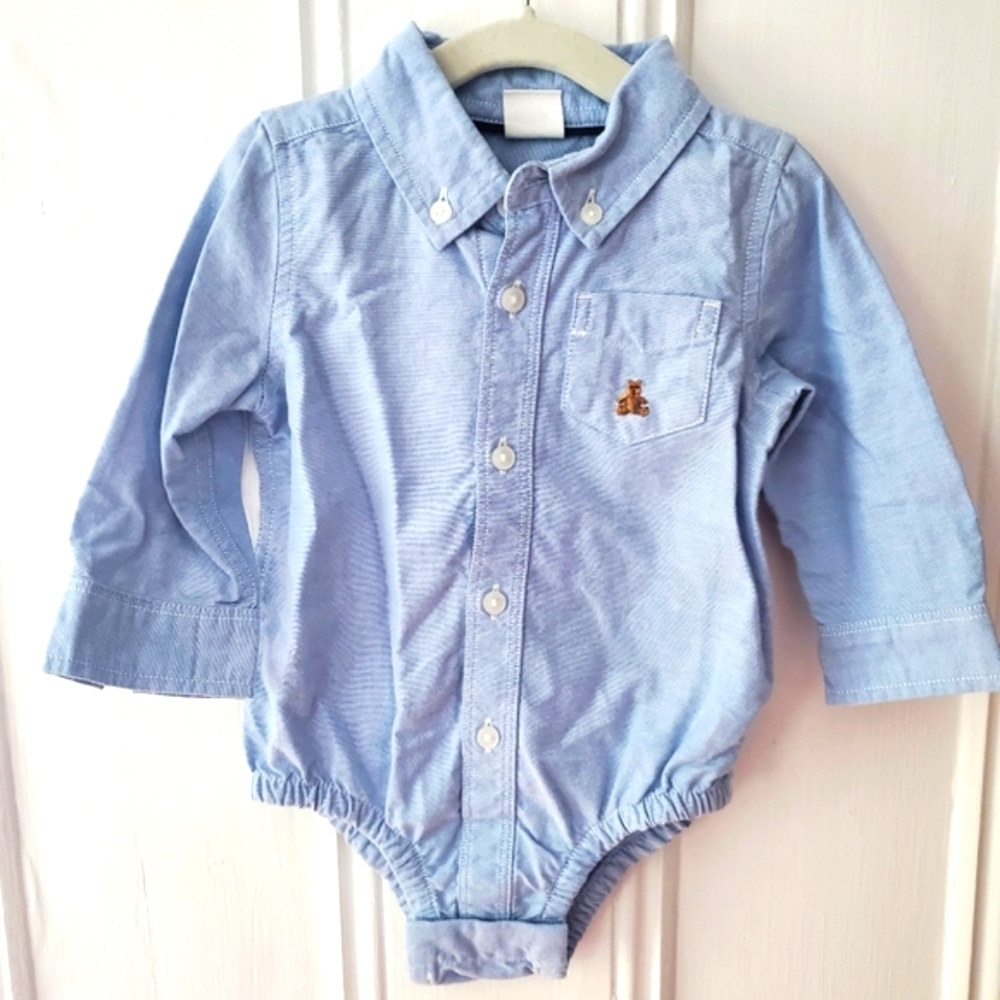 Baby Gap Collared Blue Button Down Shirt